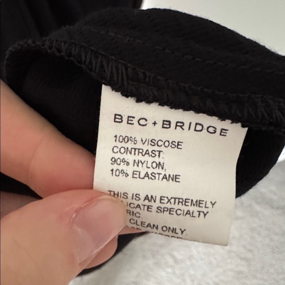 bec + bridge Halle Black Strapless Dress - Size 10 - Picture 9 of 9